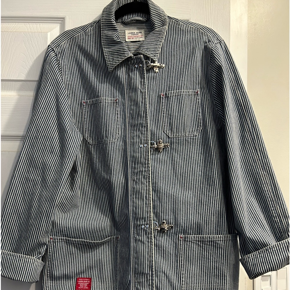 Lauren Jeans Company - Striped Denim Jacket